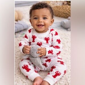M+A Kids Lobster Set - Red and White